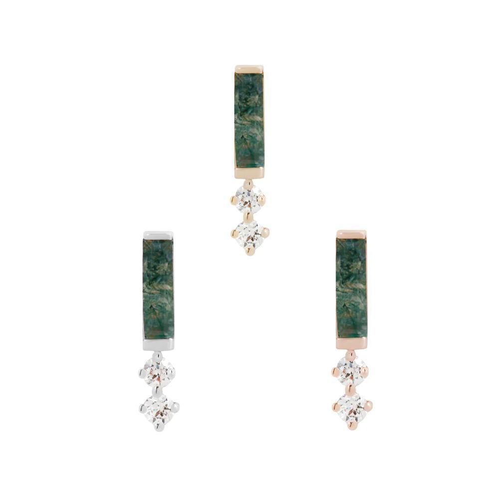 Buddha | 14k gold | Crave | Moss Agate