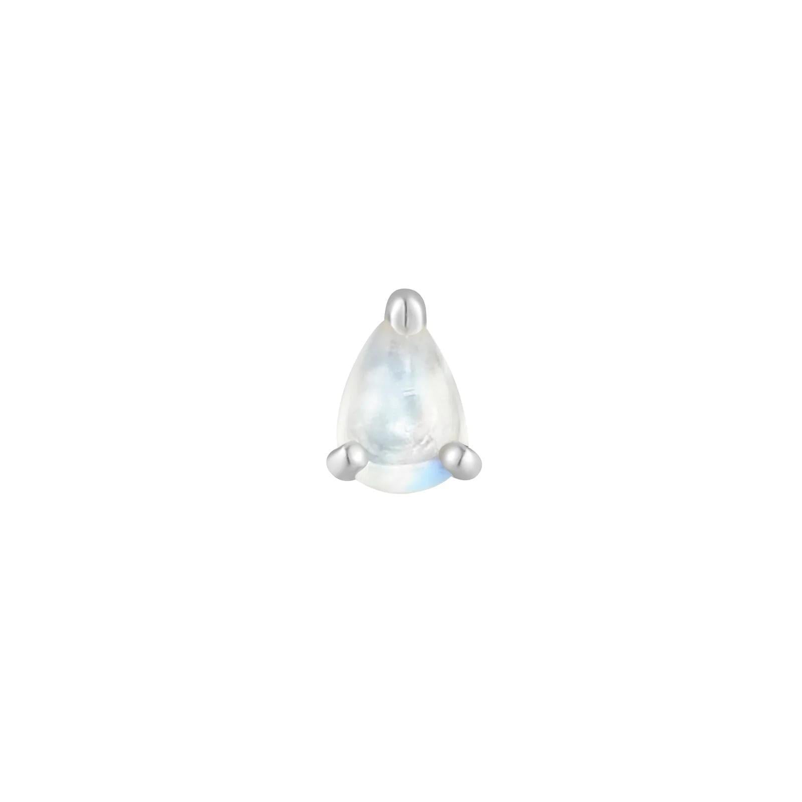 Buddha | 14k gold | Prong Pear | Rainbow Moonstone