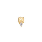 Buddha | 14k gold | Rhodes | White Diamond