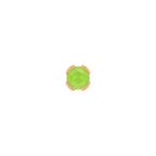 Buddha | 14k gold | Peekaboo | Sandblasted Peridot
