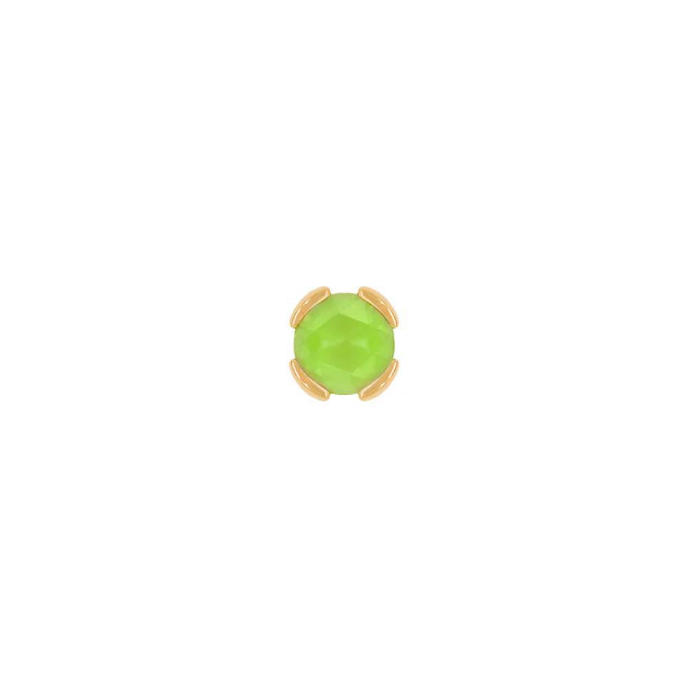 Buddha | 14k gold | Peekaboo | Sandblasted Peridot