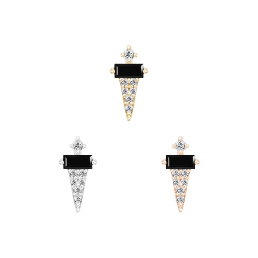 Buddha | 14k gold | Dystrikt | Black Spinel + CZ