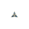 Buddha | 14k gold | 3 Little Pears | London Blue Topaz