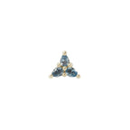 Buddha | 14k gold | 3 Little Pears | London Blue Topaz