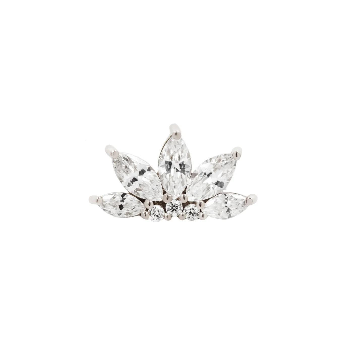 Buddha | 14k gold | Valentina | Clear CZ