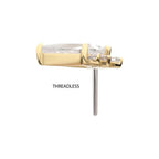 Invictus | 14k gold | Prong Set Kite Cluster | CZ