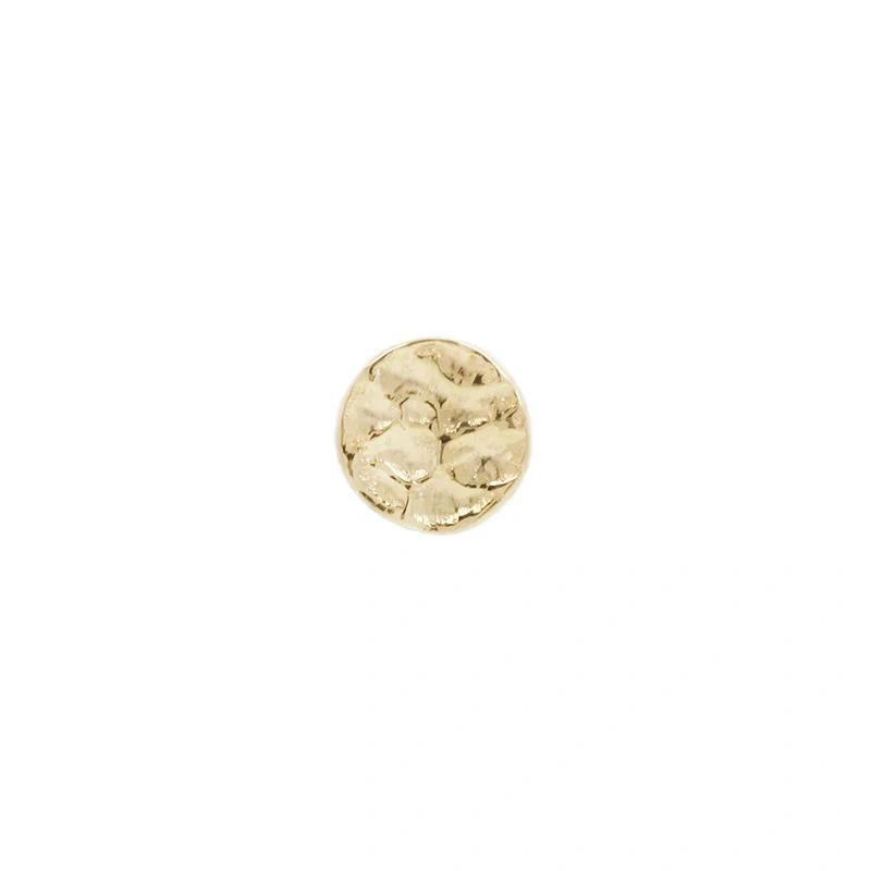 Buddha | 14k gold | Hammered Disk