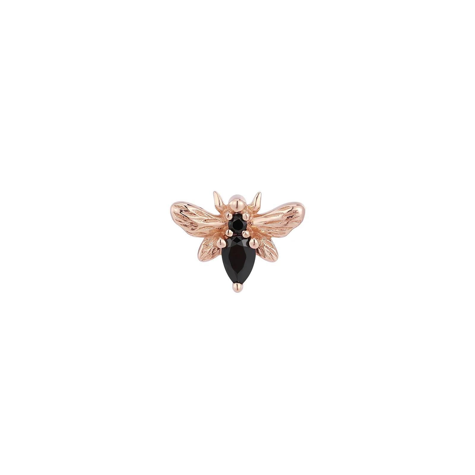 Buddha | 14k gold | Bee Chic | Black Spinel