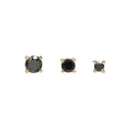 Buddha | 14k gold | Prong | Black Diamond