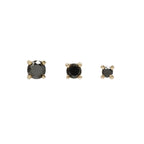 Buddha | 14k gold | Prong | Black Diamond