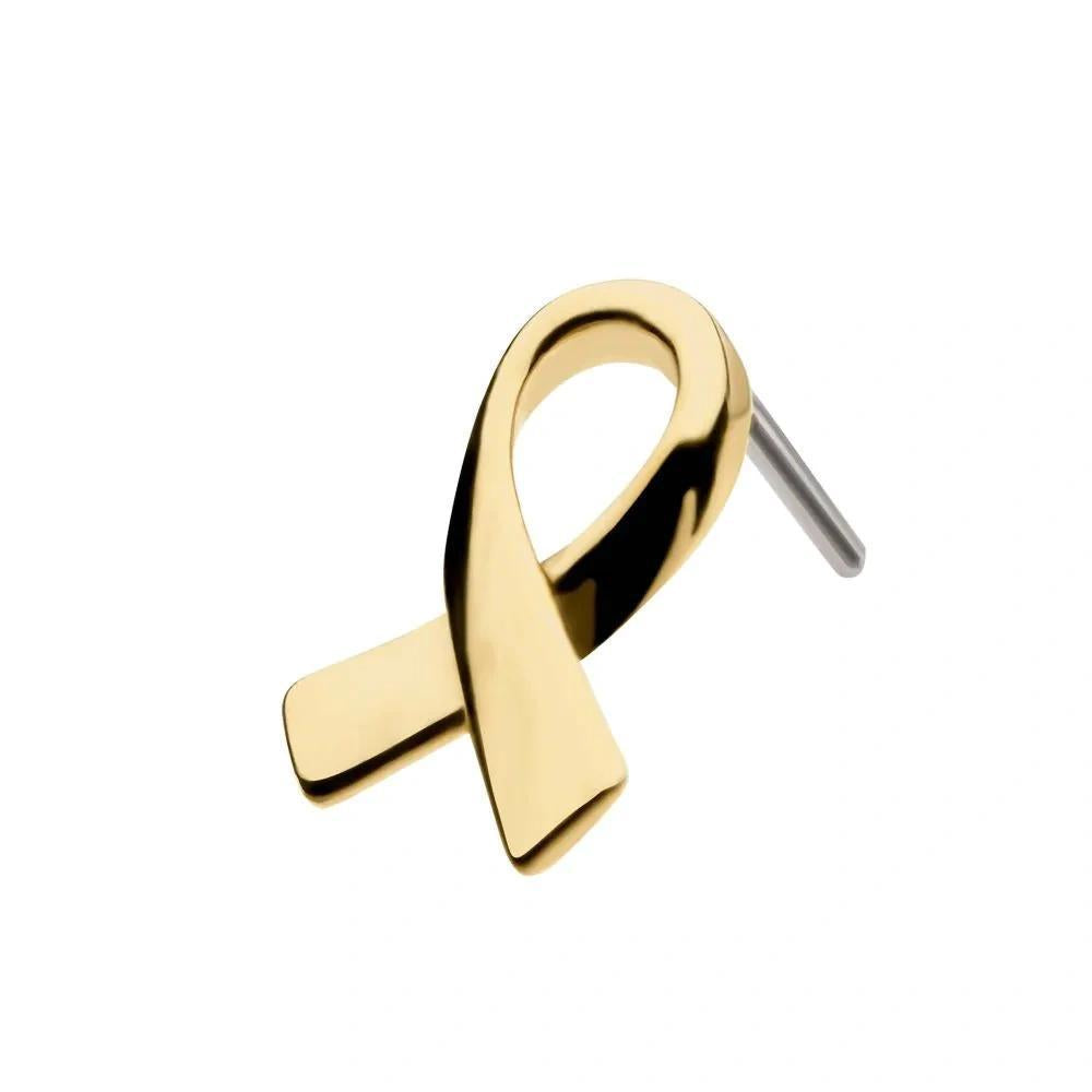 Invictus | 14k gold | Awareness Ribbon