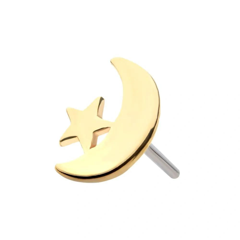 Invictus | 14k gold | Moon with Star