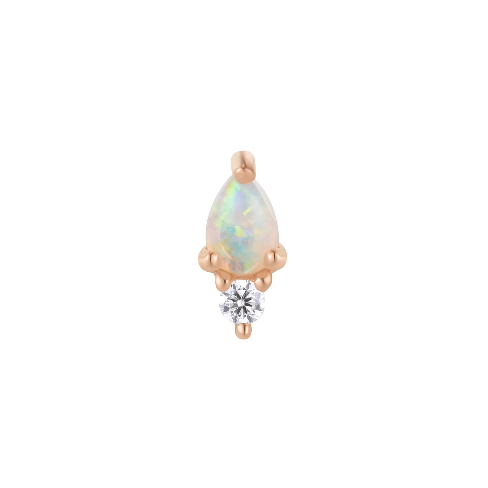Buddha | 14k gold | Daydream | Australian Opal + CZ