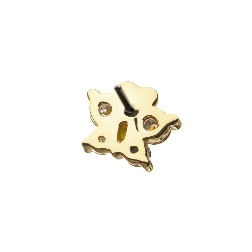 Invictus | 14k gold | Prong Set Butterfly | CZ