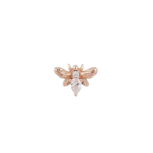 Buddha | 14k gold | Bee Chic | Clear CZ