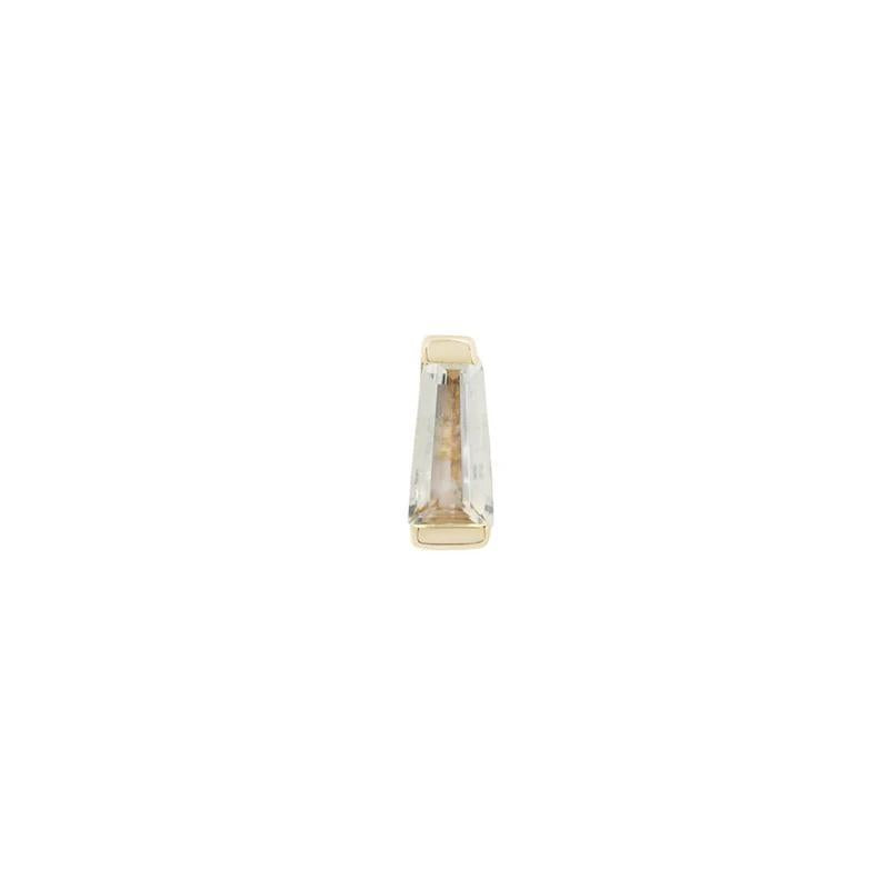 Buddha | 14k gold | Tapered Baguette | CZ