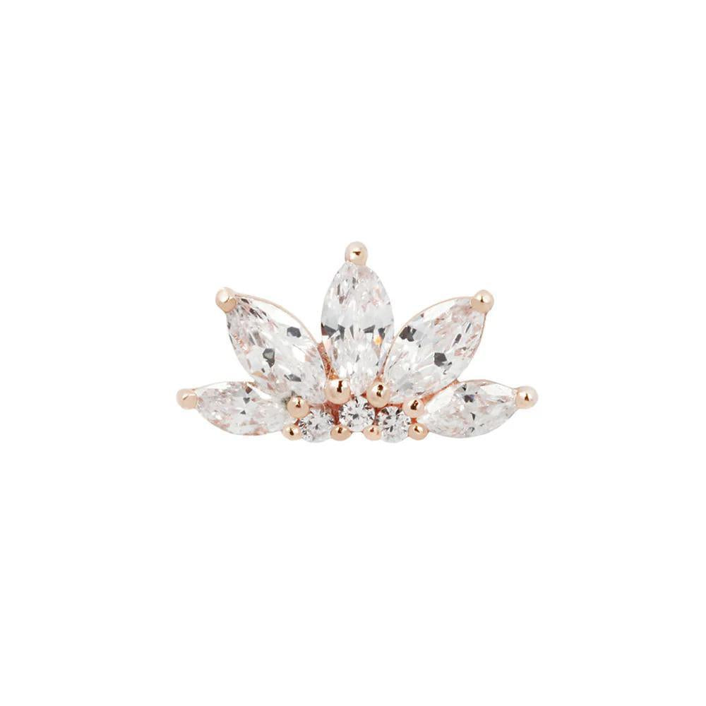 Buddha | 14k gold | Mini Valentina | Clear CZ