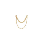 Buddha | 14k gold | Diamond Cut + Side Chain