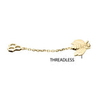 Invictus | 14k gold | Bee with Honeycomb Dangle