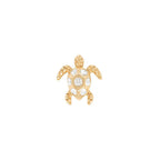 Buddha | 14k gold | Honu | White Sapphire