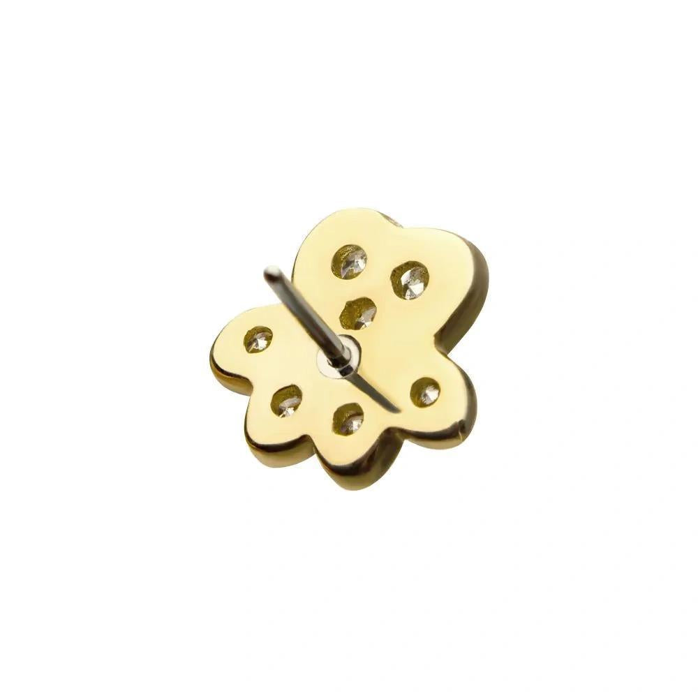 Invictus | 14k gold | Paw | CZ