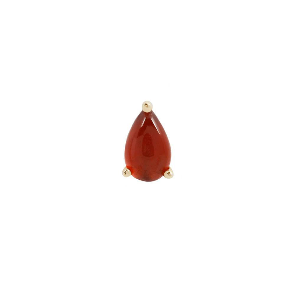 Buddha | 14k gold | Prong Pear | Garnet