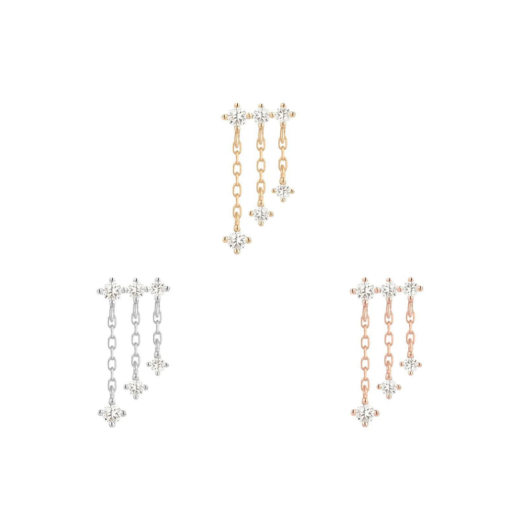 Buddha | 14k gold | Cascade | Clear CZ