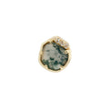 Buddha | 14k gold | Vision | Moss Agate + White Topaz
