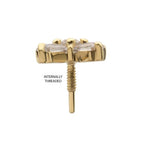 Invictus | 14k gold | Celestial Cluster | CZ