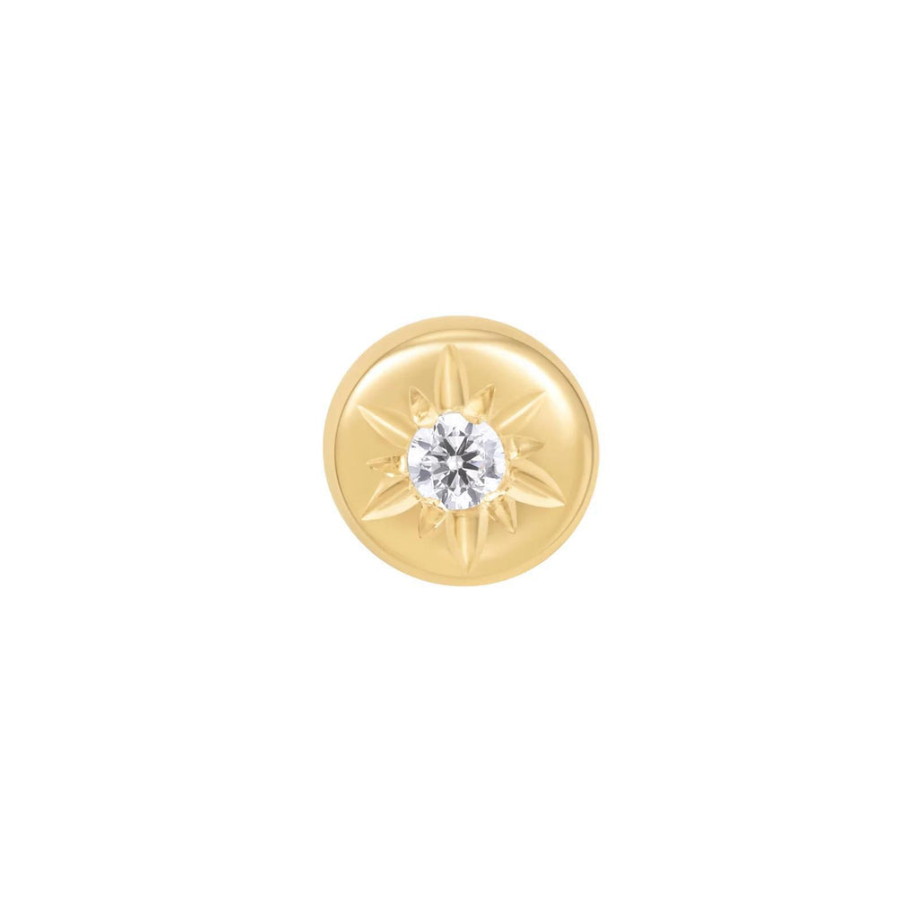 Buddha | 14k gold | Lark | Clear CZ
