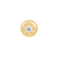 Buddha | 14k gold | Lark | Clear CZ