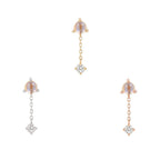 Buddha | 14k gold | Bianca | Moonstone + White Sapphire