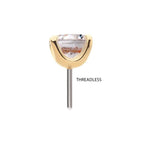 Invictus | 14k gold | Prong | Swarovski Crystal CZ