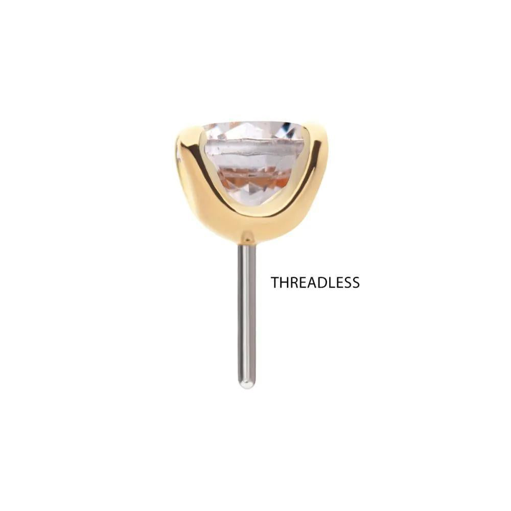 Invictus | 14k gold | Prong | Swarovski Crystal CZ