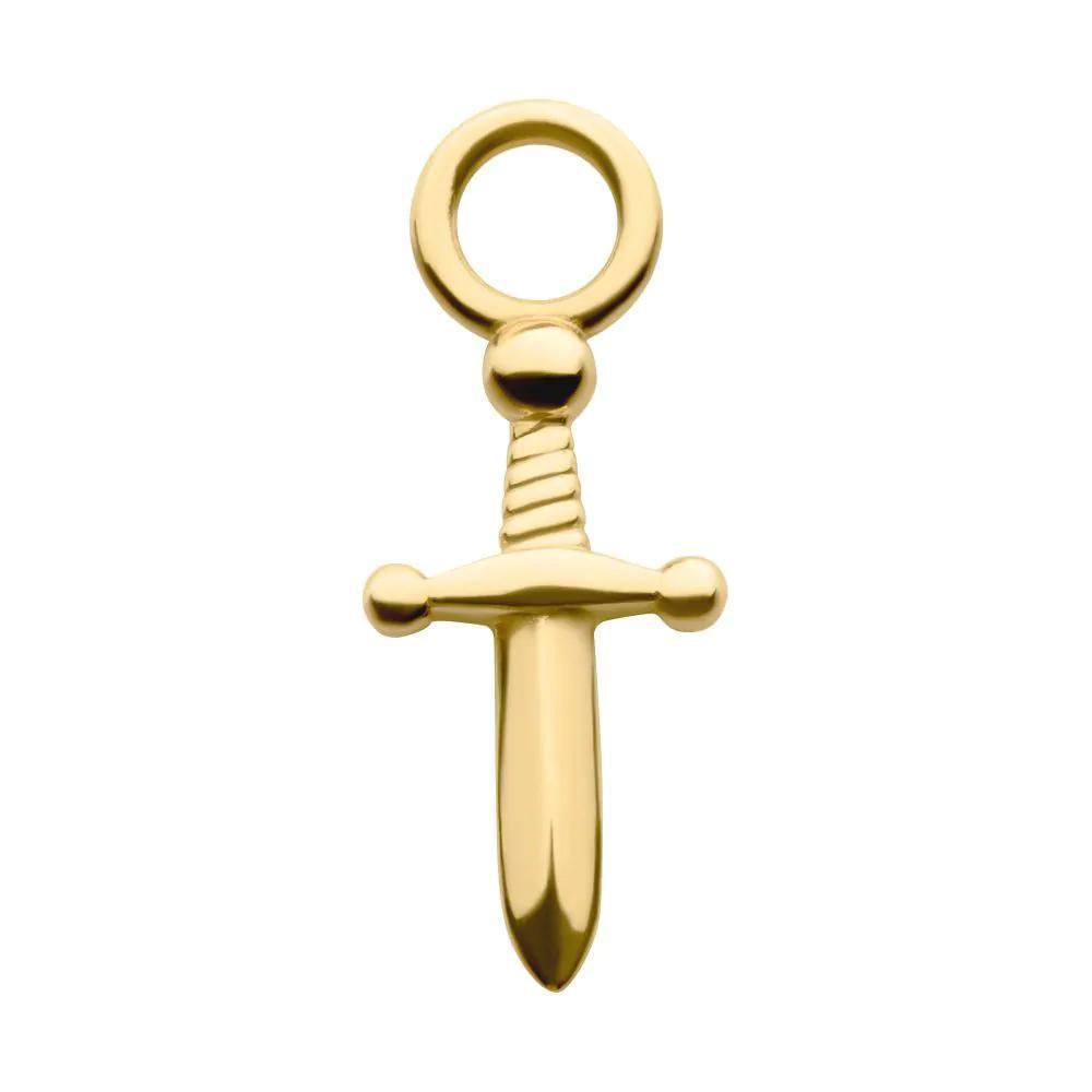 Invictus | 14k gold | Dagger Charm