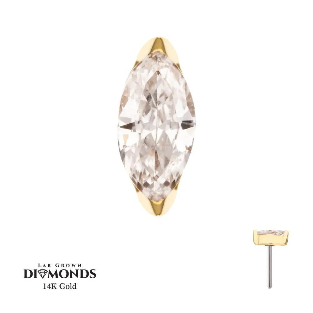 Invictus | 14k gold | 2-Prong Marquise Lab-Grown Diamond | Lab-Grown Diamond