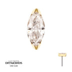Invictus | 14k gold | 2-Prong Marquise Lab-Grown Diamond | Lab-Grown Diamond