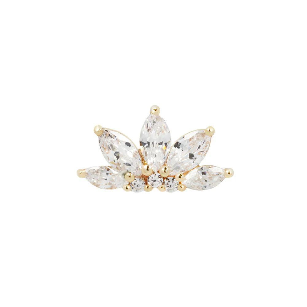 Buddha | 14k gold | Mini Valentina | Clear CZ