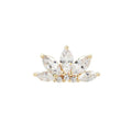 Buddha | 14k gold | Mini Valentina | Clear CZ