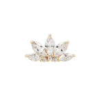 Buddha | 14k gold | Mini Valentina | Clear CZ