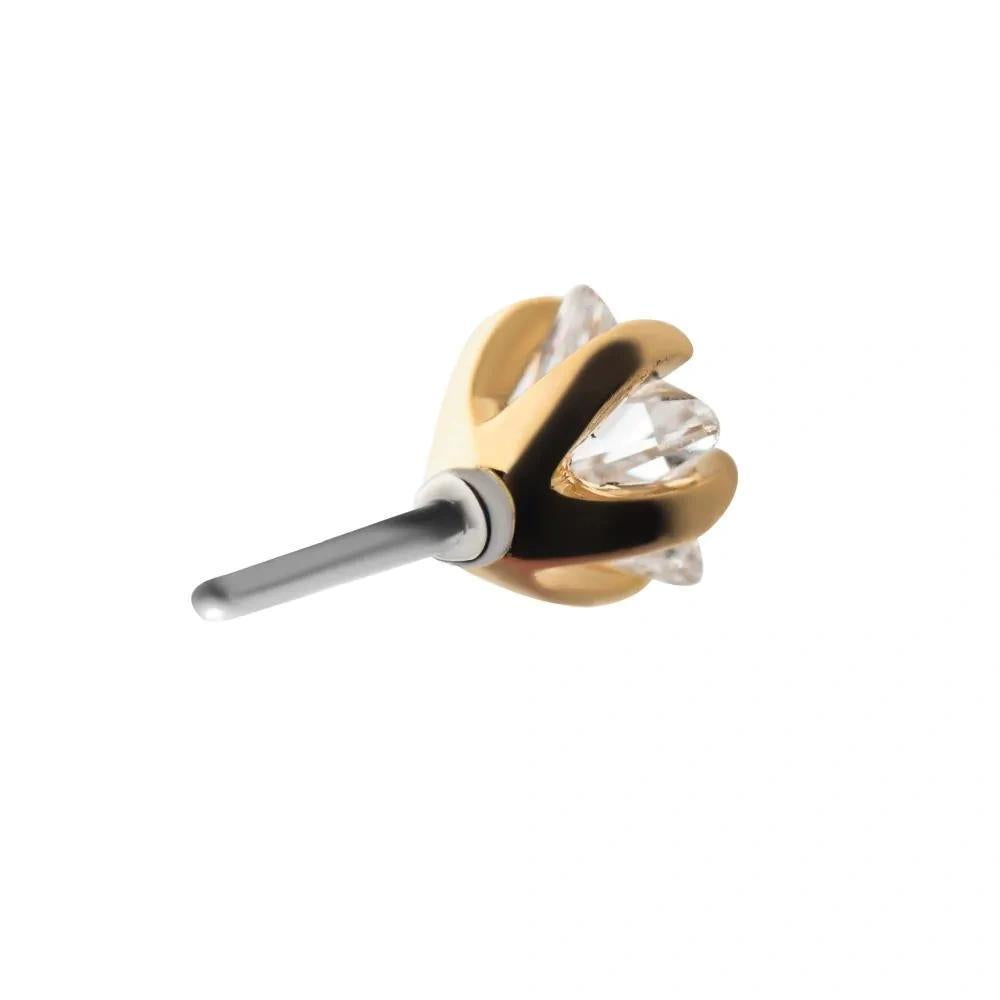 Invictus | 14k gold | Prong Set Star | CZ