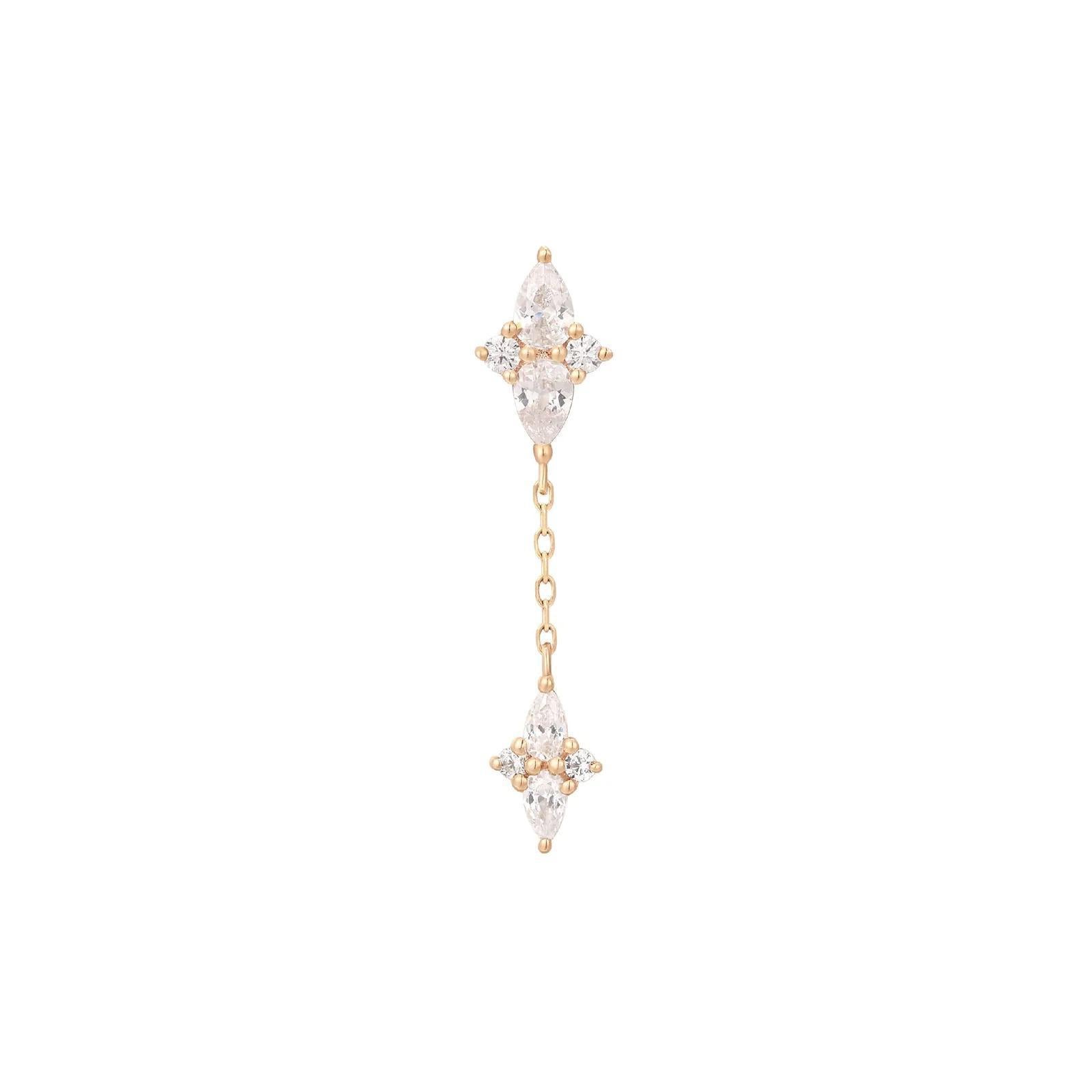 Buddha | 14k gold | Ethereal Remix | Clear CZ