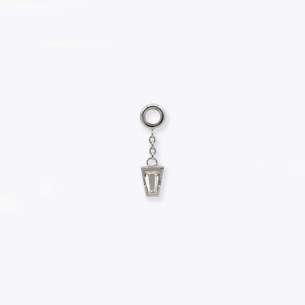 Tether | 14k gold | Linda Chain Charm | White Topaz