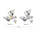 Invictus | 14k gold | Prong Set Triple Teardrop | CZ
