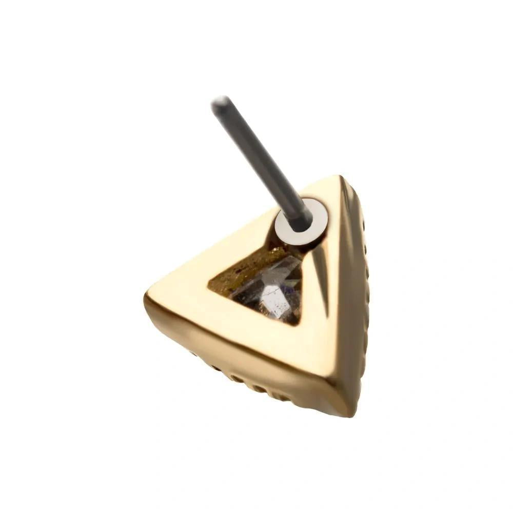 Invictus | 14k gold | Triangle | CZ