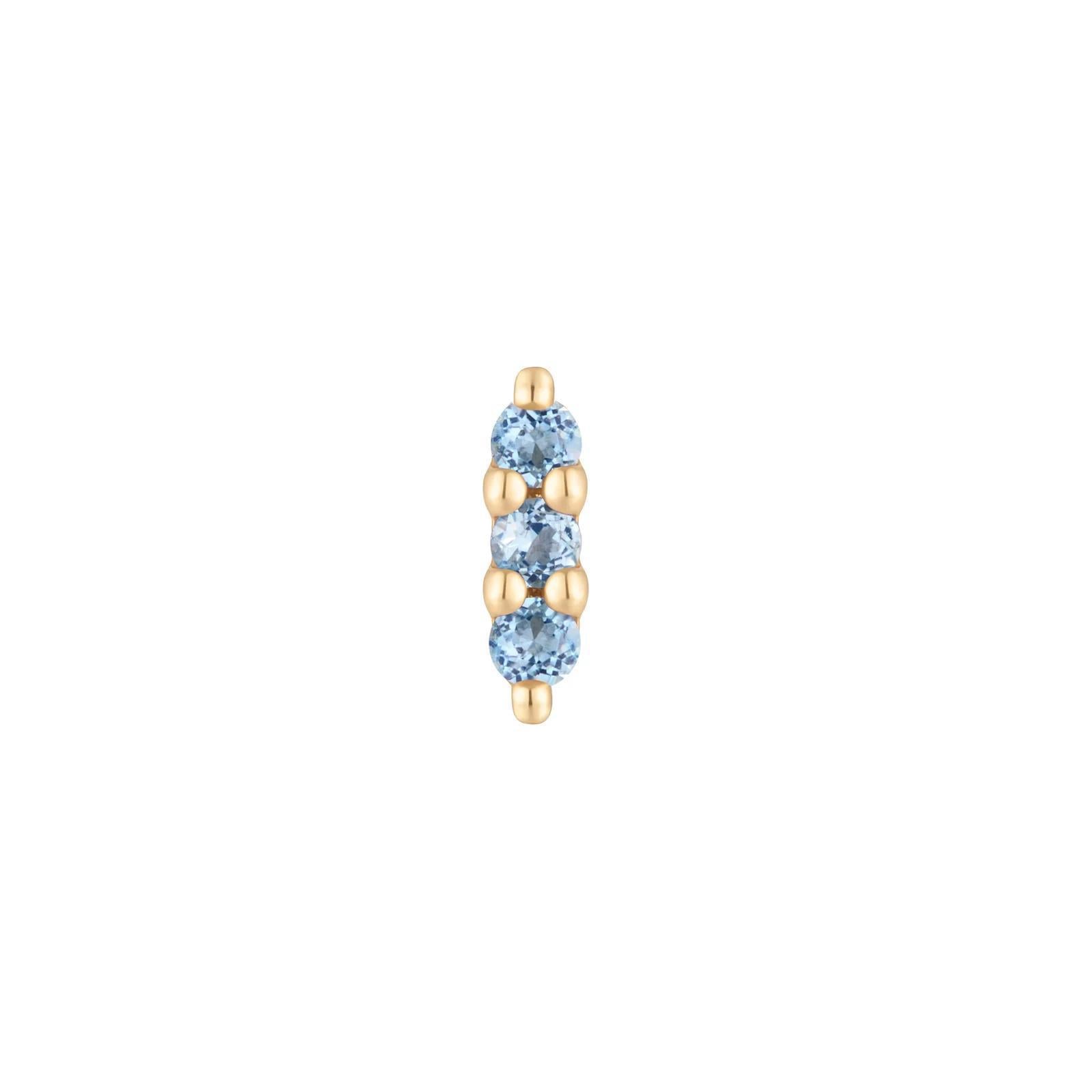 Buddha | 14k gold | Mishka 3 | London Blue Topaz