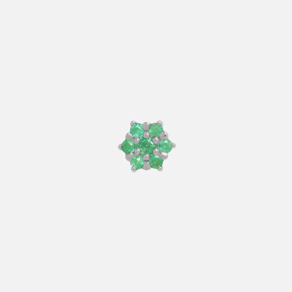 Tether | 14k gold | Peony | Emerald