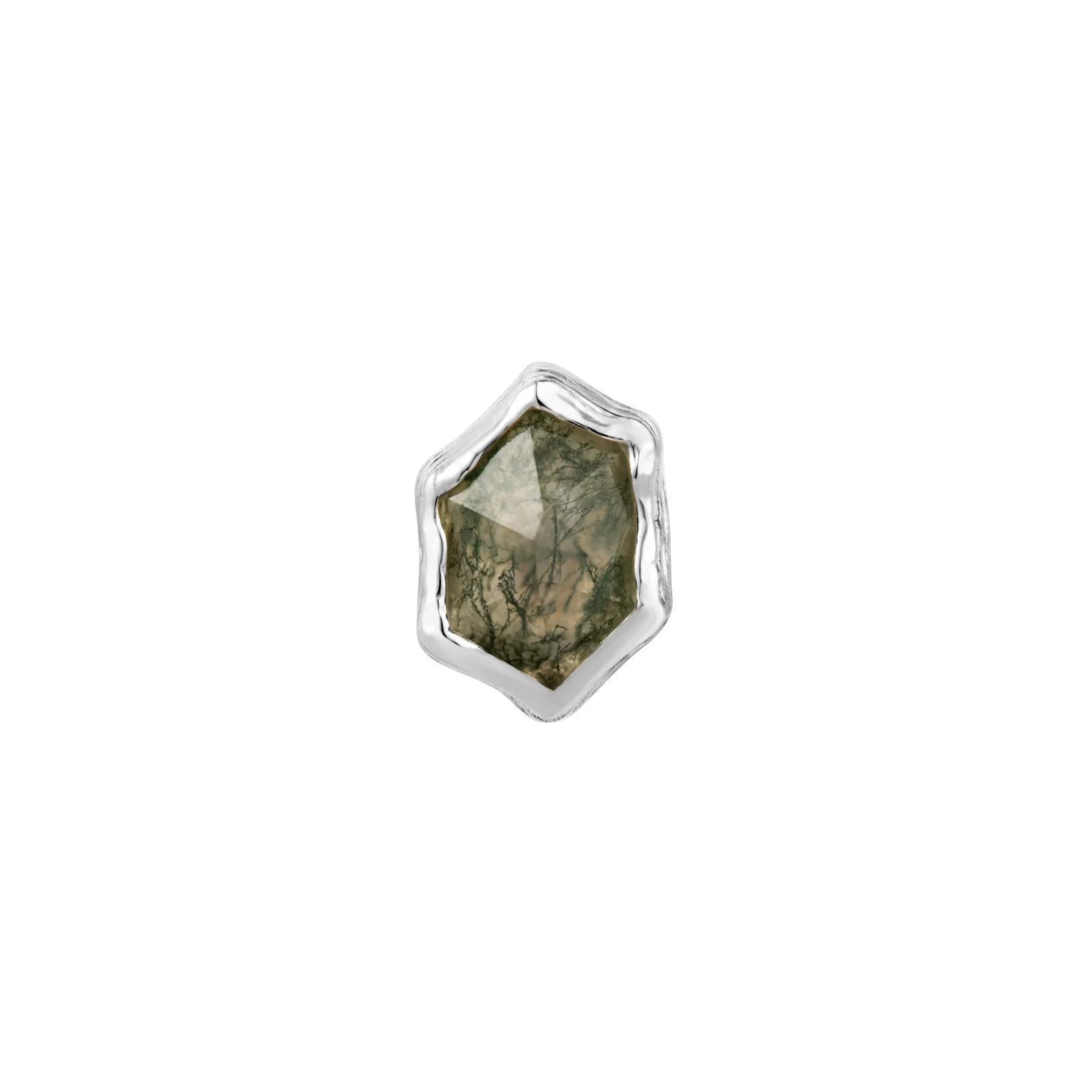 Buddha | 14k gold | Pump Up The Volume | Moss Agate