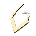 Invictus | 14k gold | Downward Facing Triangle Septum Clicker