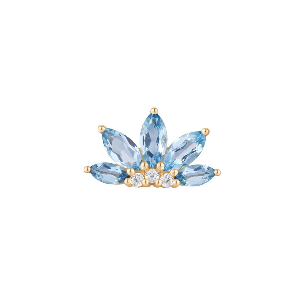 Buddha | 14k gold | Valentina | London Blue Topaz